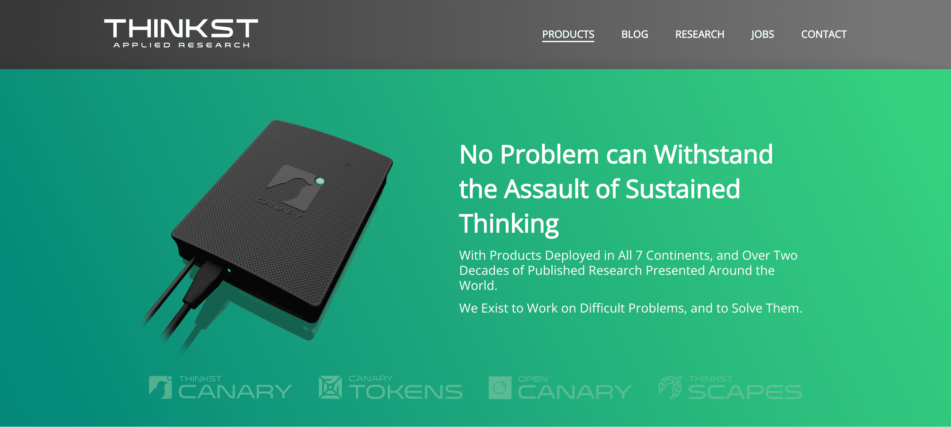 Screenshot of thinkst.com